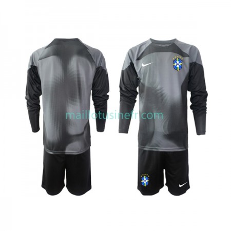 Maillot de Foot Brésil Gardien Troisième Coupe du monde 2022 Manches Longues - Enfant Maillot de Foot Brésil Gardien Troisième Coupe du monde 2022 Manches Longues - Enfant